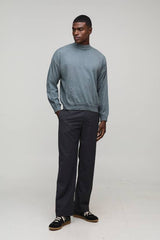 Relaxed Mock Neck Knitted Jumper