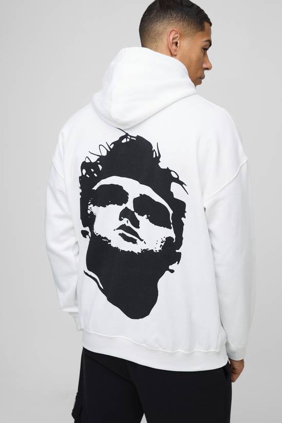 Oversized Morrissey License Print Hoodie