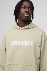 Oversized Paint Splatter Limited Edition Loopback Hoodie