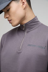 Regular Fit Edizione Heavyweight Zip Funnel Neck Sweatshirt