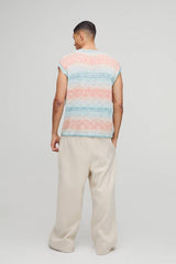 Boxy Ombre Stripe Knitted Tank