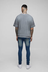 Tall Distressed Super Skinny Cargo Jeans