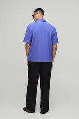 Oversized Revere Pleated Shirt