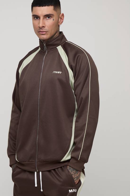 Tall Embroidered Regular Fit Track Jacket