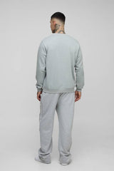Tall Limited Edition Print Regular Fit Spray Wash Sweater