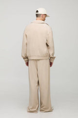 Pleated Front Wide Leg Trousers
