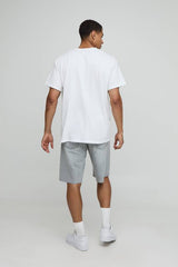 Baggy Fit Ripped Washed Denim Shorts
