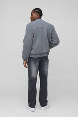 Regular Fit Borg Bomber Jacket