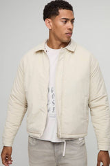 Boxy Fit Peached Crinkle Nylon Coach Jacket