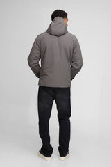 Regular Fit Hooded Crinkle Peached Nylon Jacket