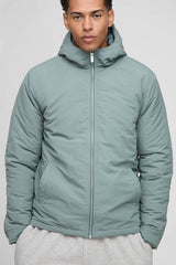 Regular Fit Hooded Crinkle Peached Nylon Jacket
