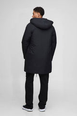 Regular Fit Longline Hooded Funnel Padded Parka Jacket