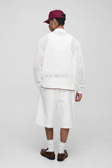 BM Boxy Pointelle Knitted Cardigan