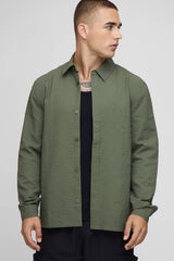 Regular Fit Technical Seersucker Shirt