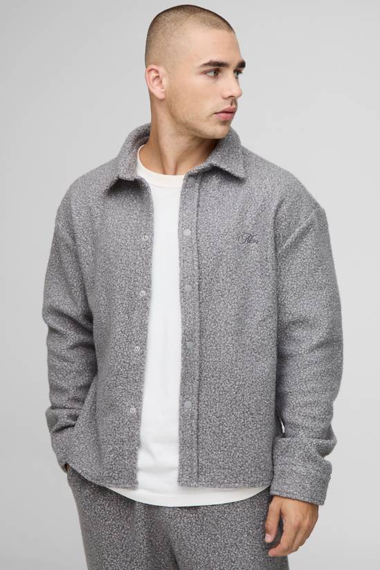Oversized Boucle Overshirt