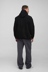 Tall Oversized Borg Zip Through Technical Gilet