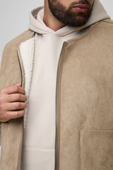 Plus Boxy Oversized Fit Reversible Borg & Suede Gilet