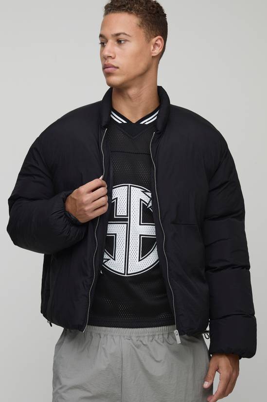 Tall Mono Padded Oversized Bomber Jacket