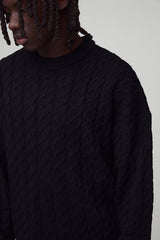 Essential Boxy Fit Cable Knitted Jumper