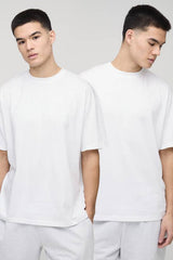 2 Pack Essential Oversized Crew Neck T-Shirts
