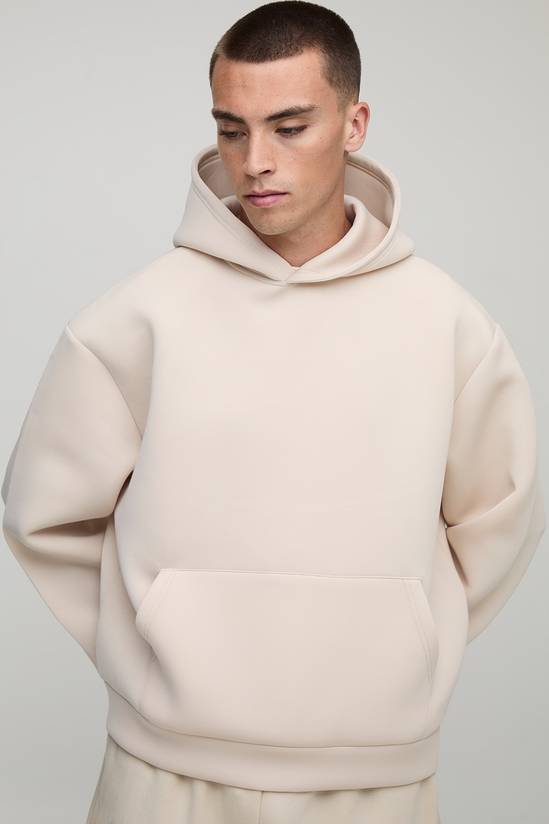 Oversized Boxy Bonded Scuba Hoodie