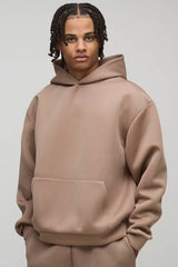 Oversized Boxy Bonded Scuba Hoodie