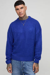 Tall Essential Boxy Fit Brushed Knitted Jumper