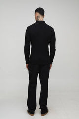 Tall Essential Muscle Fit Ribbed Roll Neck Jumper