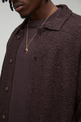 Tall Essential Boxy Brushed Knitted Shirt