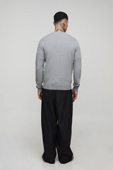 Tall Essential Regular Fit Knitted Bomber Jacket