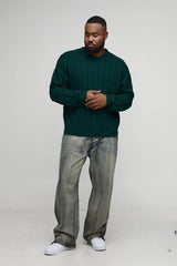 Plus Essential Boxy Fit Cable Knitted Jumper