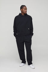 Premium Man Script Heavyweight Oversized Boxy Raglan Hoodie