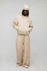 Oversized Pocket Detail Man Tab Hoodie