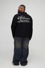 Plus Tinted Rhinestone Extended Drawcord Relaxed Fit Jeans