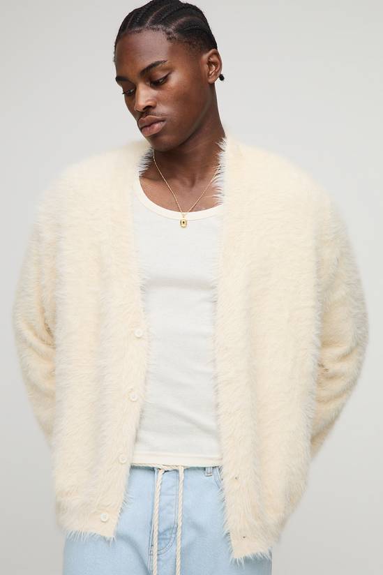 Oversized Extreme Fluffy Knitted Cardigan