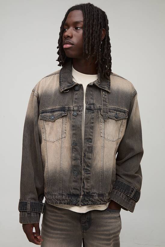 Regular Fit Washed Denim Jacket