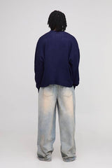 Tall Oversized Boxy Knitted Jumper