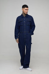 Tall Contrast Stitch Relaxed Fit Boilersuit