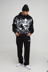 Oversized Boxy Over The Seams Eagle Graphic Hoodie