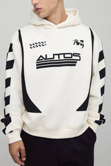 Oversized Boxy Moto Racing Hoodie