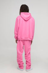 Oversized Homme Pearl Embellished Zip Through Hoodie