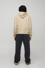 Oversized Boxy Spray Wash Man Branded Hoodie