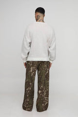 Tall Brushed Embroidered Western Oversized Jumper