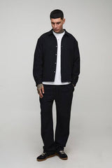 Tall Herringbone Oversized Overshirt & Relaxed Trouser Set