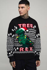 Tall Tree Rex Relaxed Christmas Jumper