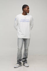 Slim Flared Stacked Star Applique Gusset Jeans