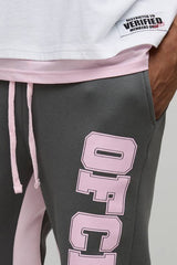 Slim Flared Ofclman Flame Gusset Joggers