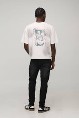 Skinny Stretch Fit Distressed Biker Jeans