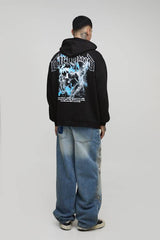 Tall Oversized Gothic Renaisance Rhinestone Graphic Hoodie