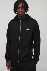 Tall Regular Fit Brooklyn Bridge Zip Through Hoodie